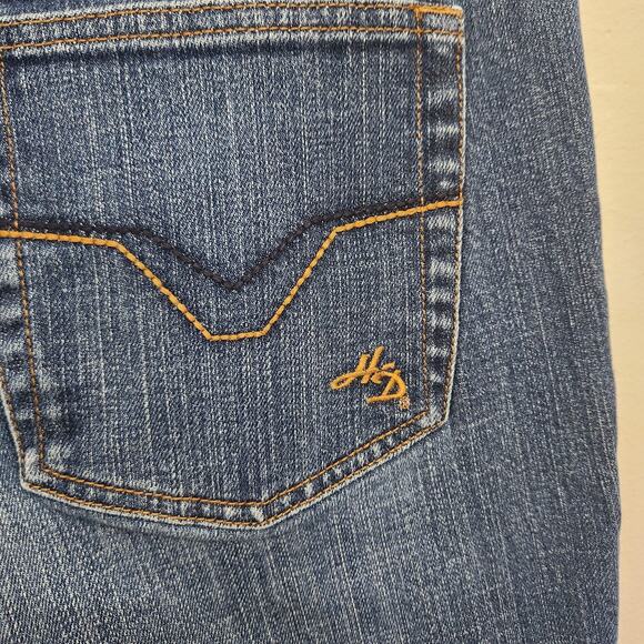 Harley Davidson Jeans Size 12 Mid Rise Boot Med Wash - Picture 8 of 15